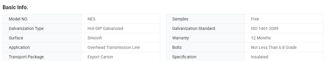 Anchoring Clamps For ABC Cable Tension Clamp Connector fiber cable optic