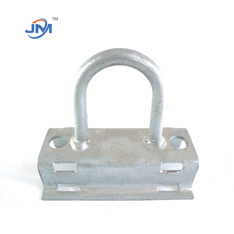 Tension Clamp FTTH accessories galvanized steel pole bracket  