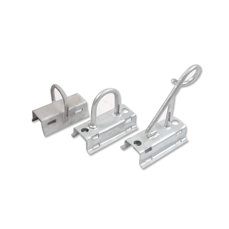 Tension Clamp FTTH accessories galvanized steel pole bracket  