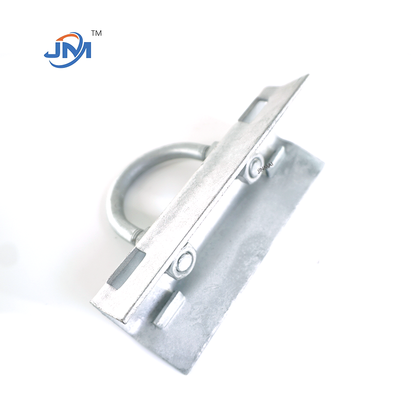 Tension Clamp FTTH accessories galvanized steel pole bracket  