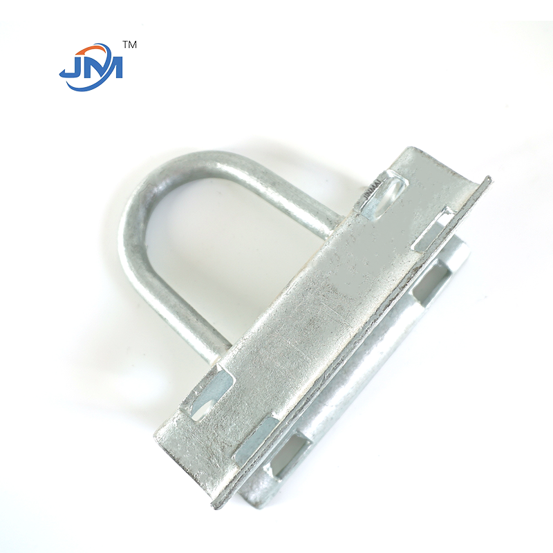 Tension Clamp FTTH accessories galvanized steel pole bracket  