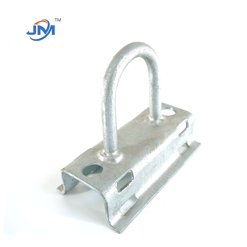 Tension Clamp FTTH accessories galvanized steel pole bracket  