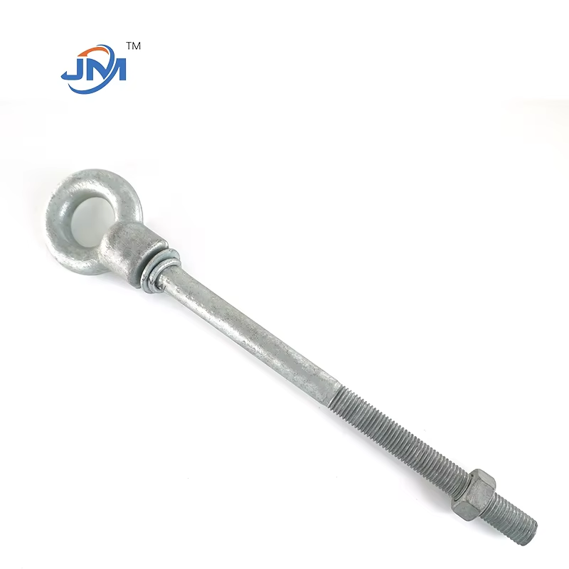 hot dip galvanized hang round eye bolt with nuts and washers 